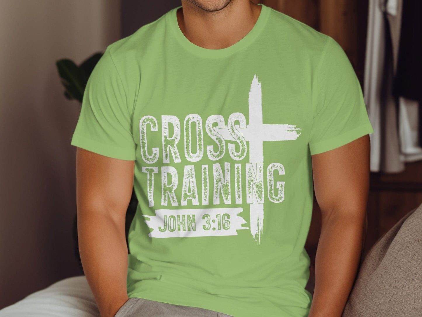 Jen Peete Designs Christian Clothing Cross Training with John 3:16 Christian Inspired T-Shirts