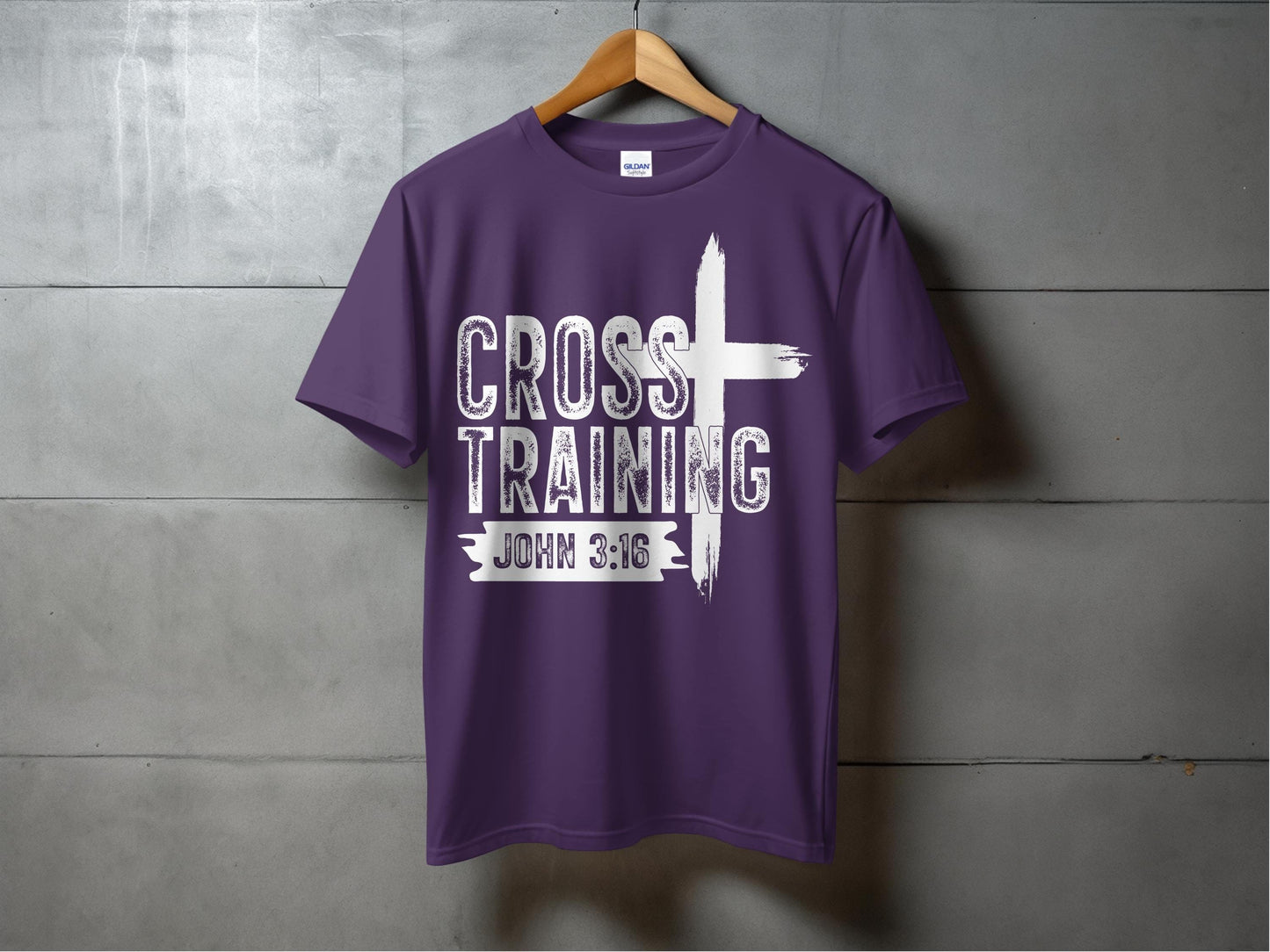Jen Peete Designs Christian Clothing Cross Training with John 3:16 Christian Inspired T-Shirts