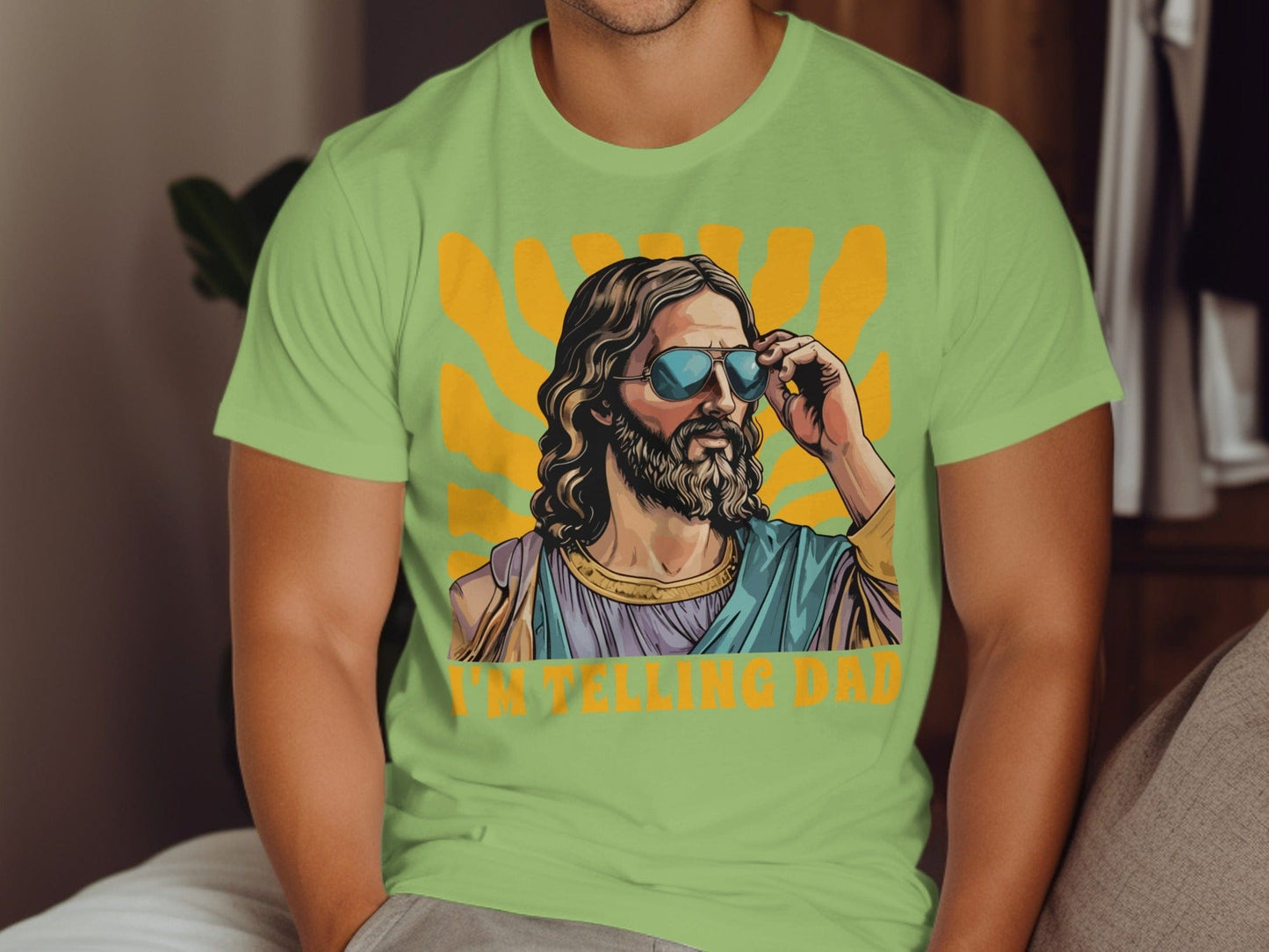 Jen Peete Designs Christian Clothing I'm Telling Dad Religious Funny T-Shirts
