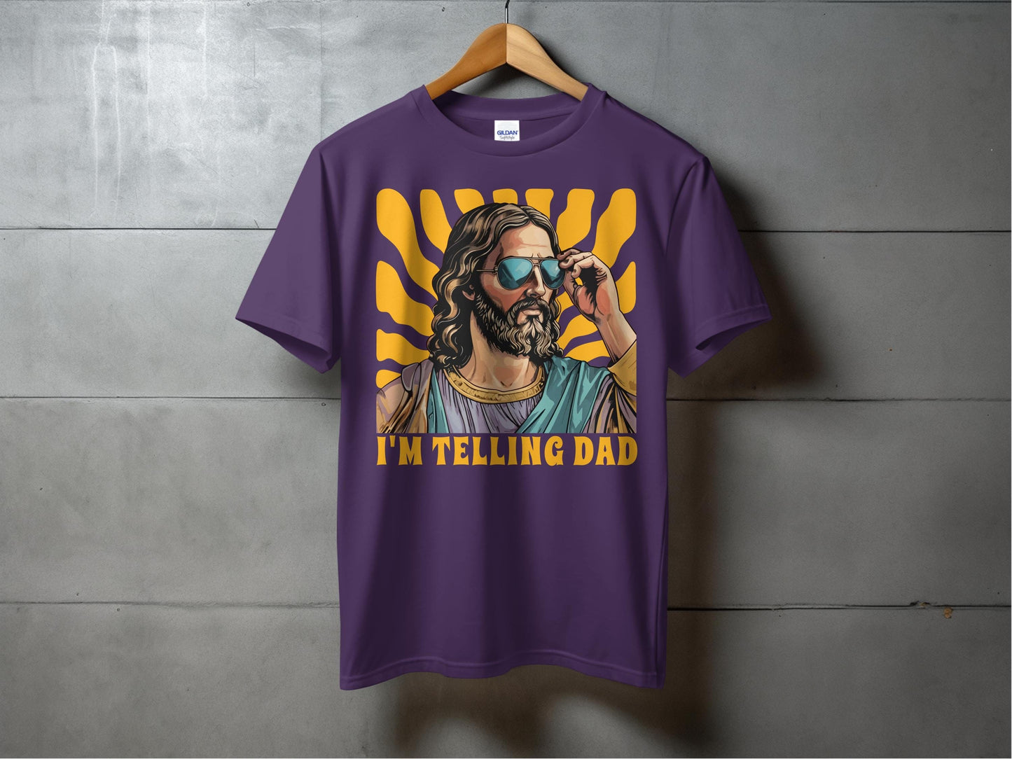 Jen Peete Designs Christian Clothing I'm Telling Dad Religious Funny T-Shirts
