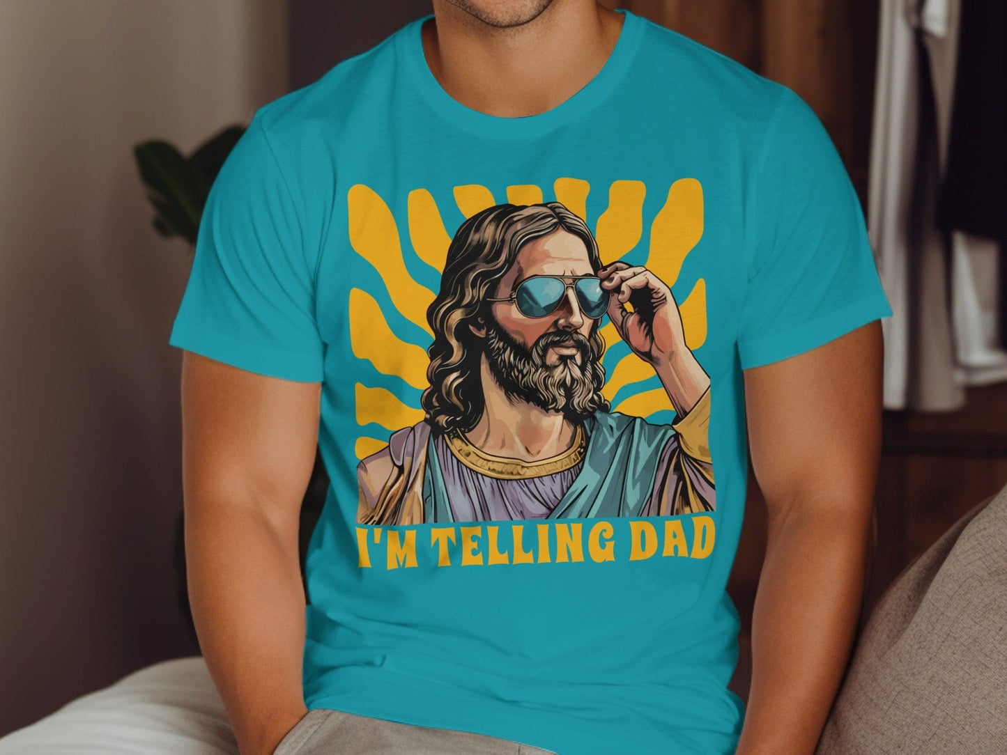 Jen Peete Designs Christian Clothing I'm Telling Dad Religious Funny T-Shirts