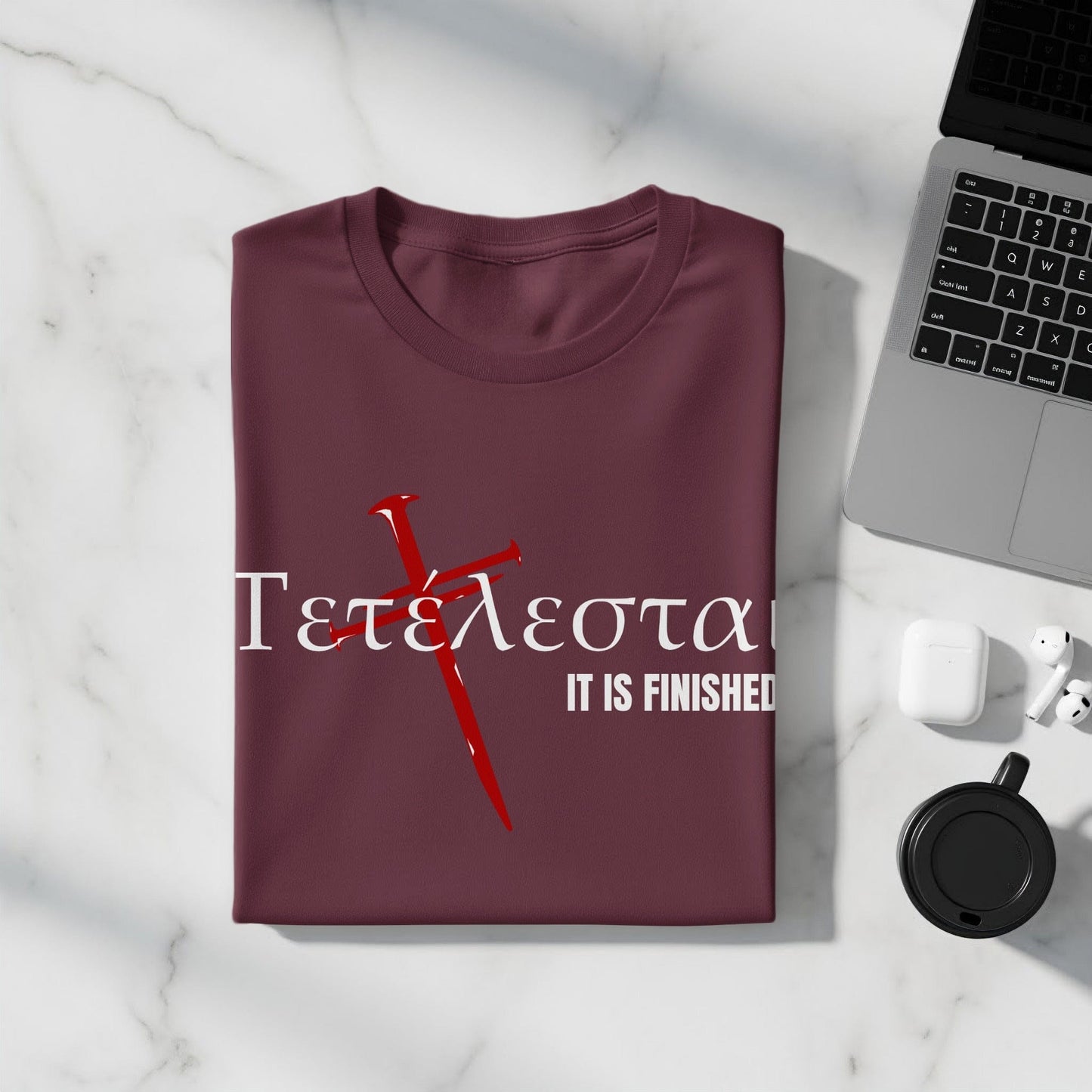Jen Peete Designs Christian Clothing Tetelestai "It Is Finished" T-Shirts
