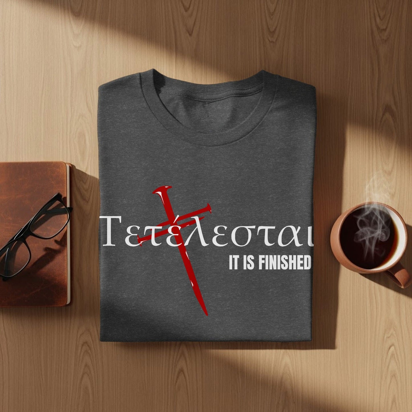 Jen Peete Designs Christian Clothing Tetelestai "It Is Finished" T-Shirts
