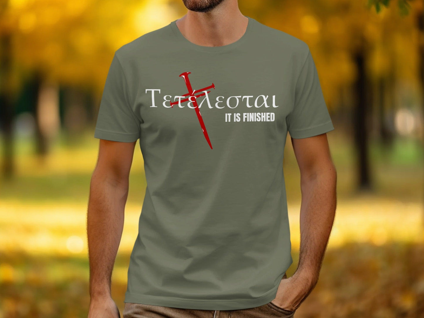 Jen Peete Designs Christian Clothing Tetelestai "It Is Finished" T-Shirts