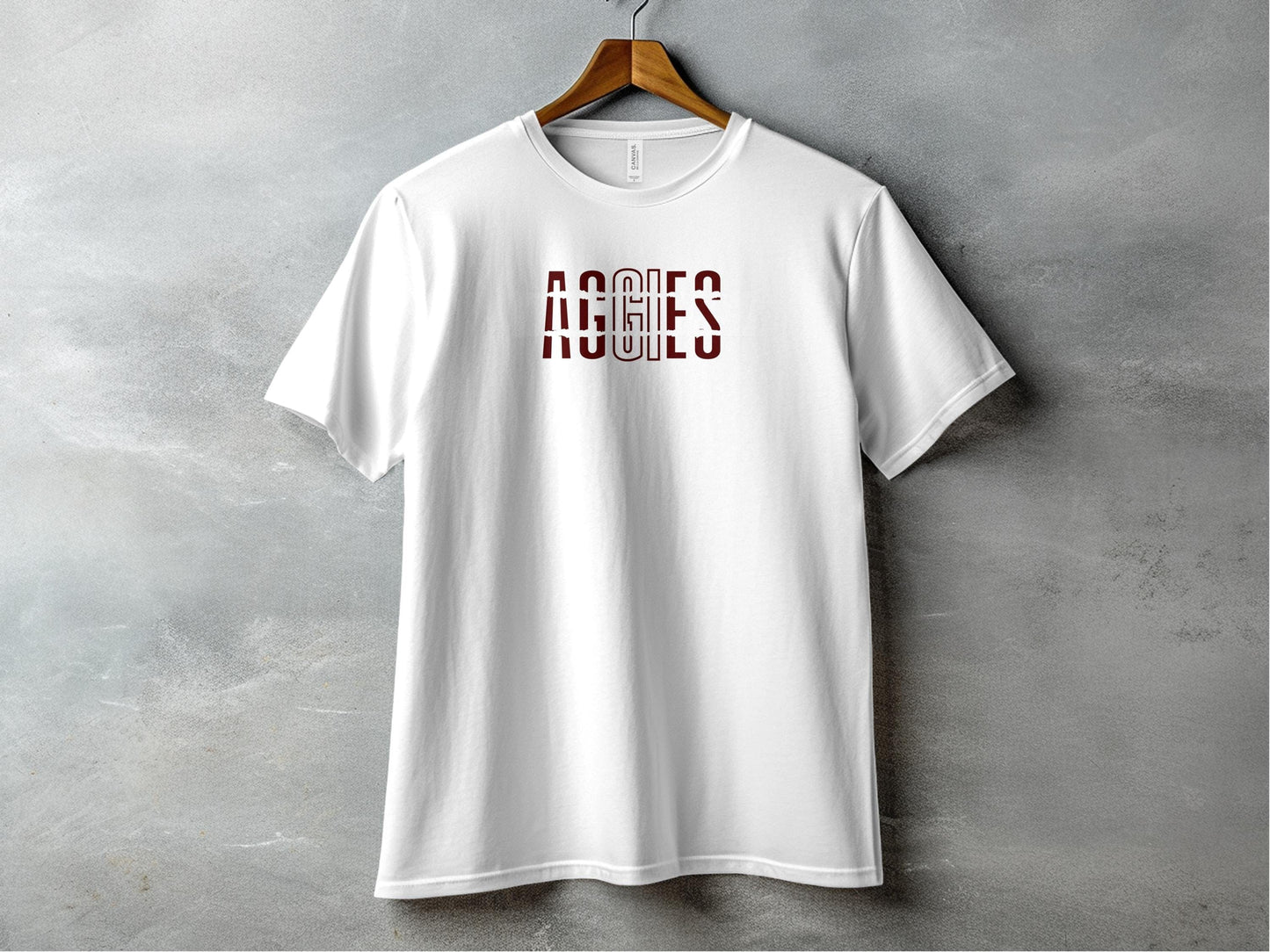 Jen Peete Designs Clothing T-shirts Aggies Distorted Style Aggies Shirts