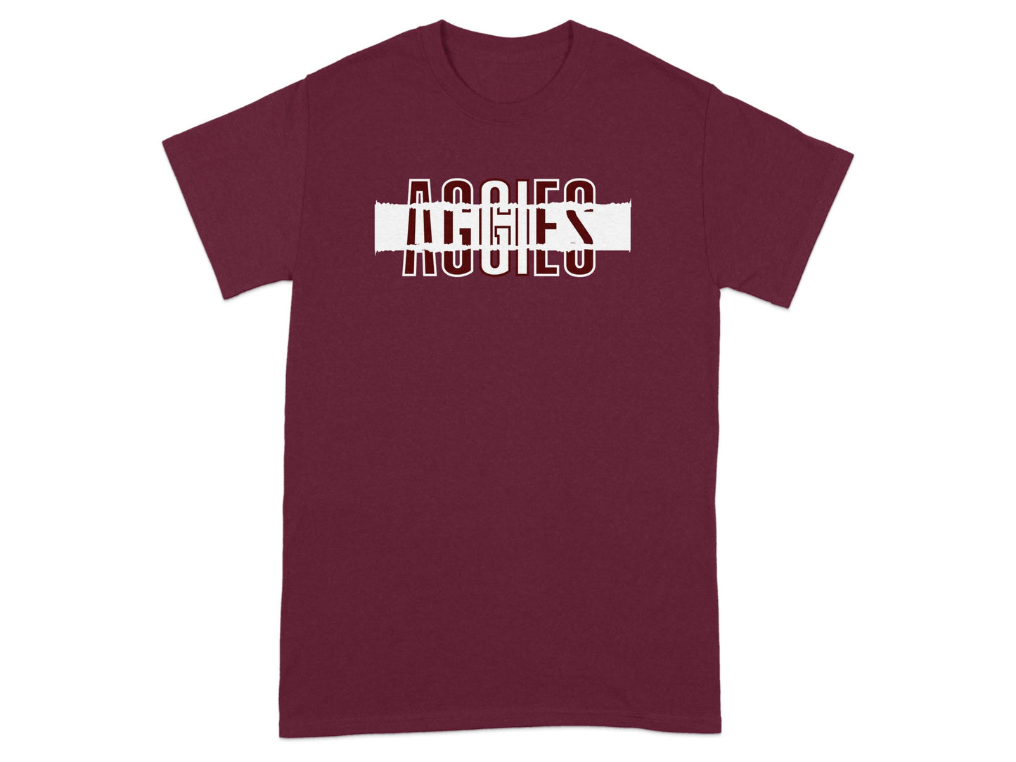 Jen Peete Designs Clothing T-shirts Aggies Distorted Style Aggies Shirts