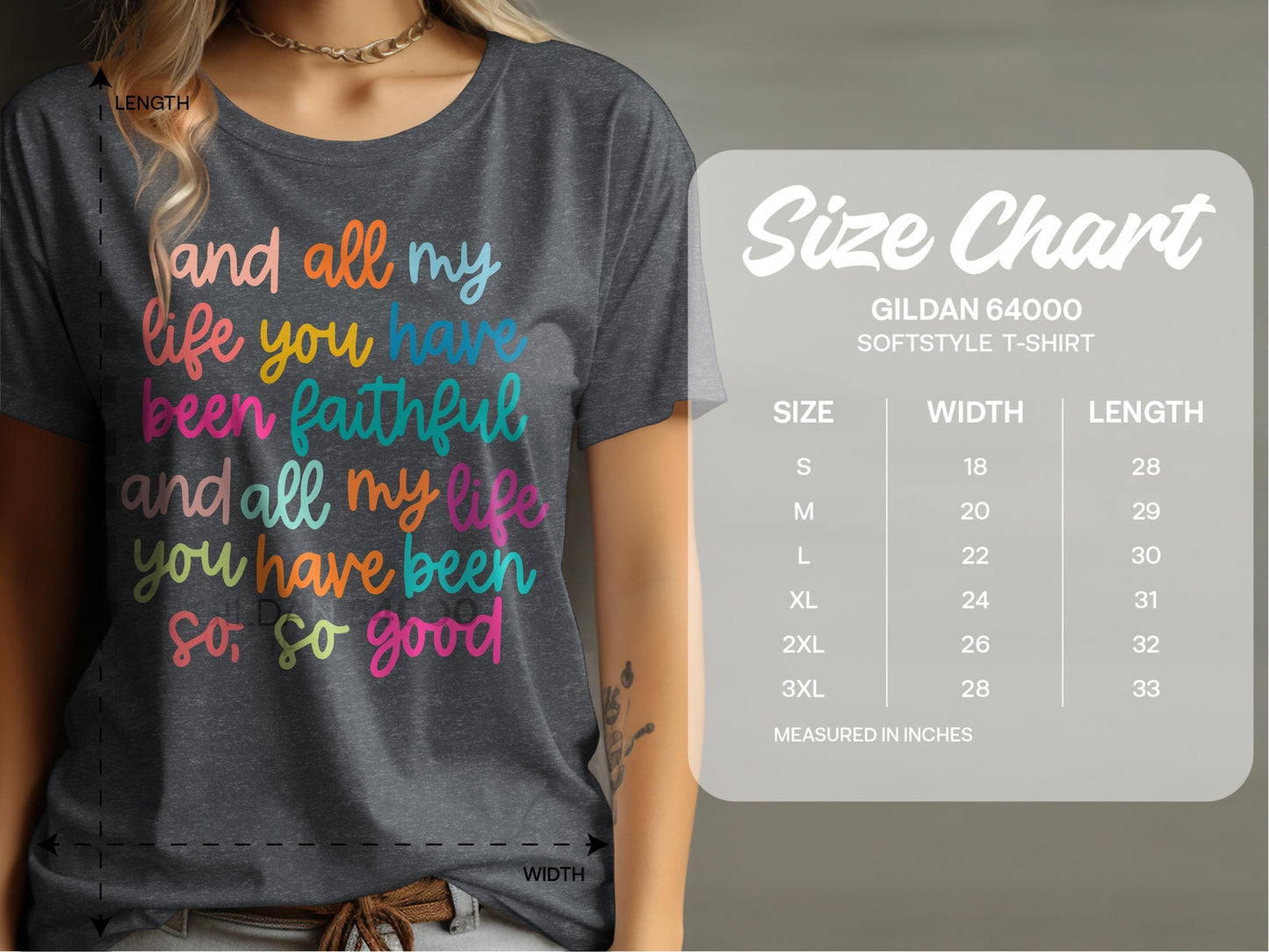 Jen Peete Designs Clothing T-shirts All My Life You Have Been.. Christian T-Shirts