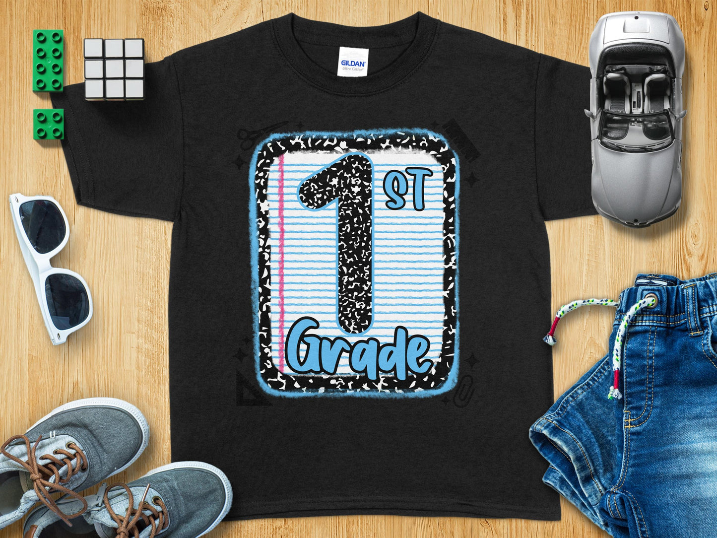 Jen Peete Designs Clothing T-shirts Back to School 1st Grade Graphic T-Shirts