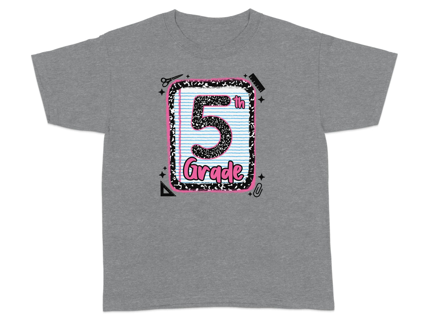 Jen Peete Designs Clothing T-shirts Back to School 5th Grade Graphic T-Shirts