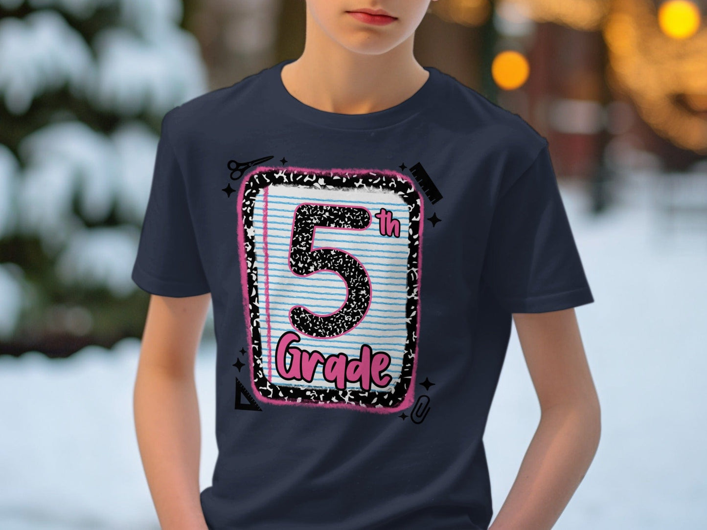 Jen Peete Designs Clothing T-shirts Back to School 5th Grade Graphic T-Shirts