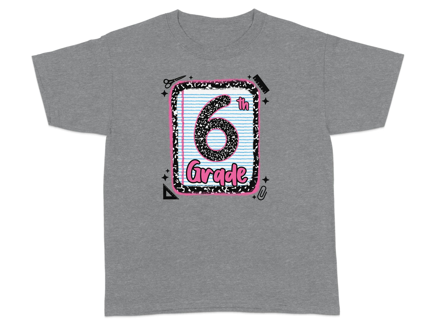 Jen Peete Designs Clothing T-shirts Back to School 6th Grade Graphic T-Shirts