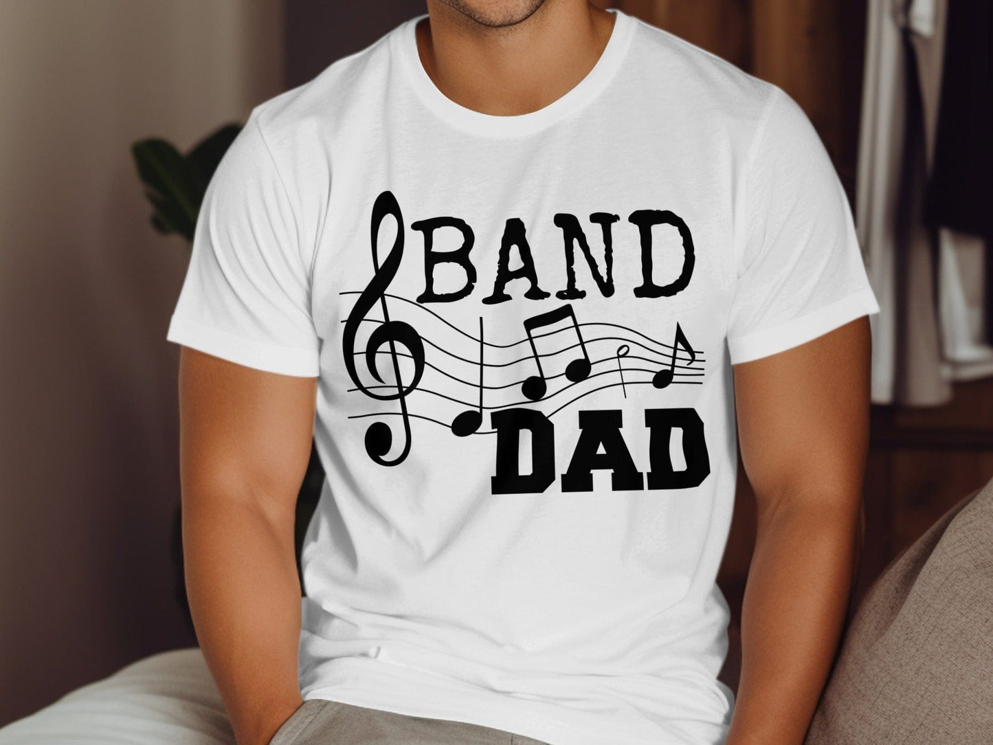 Jen Peete Designs Clothing T-shirts Band Dad Spirit Shirt