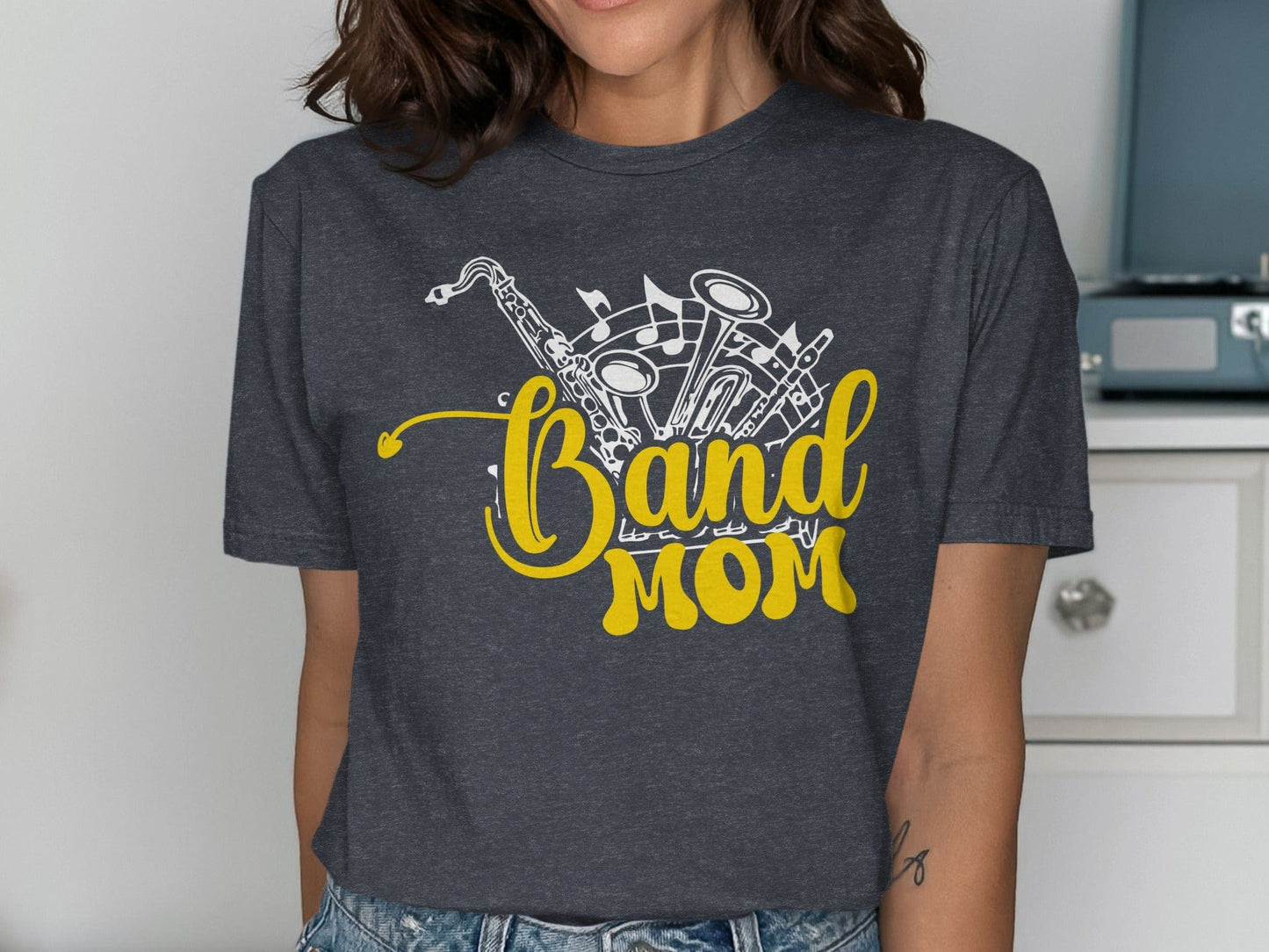 Jen Peete Designs Clothing T-shirts "Band Mom" Bold Graphic Tee | Hoodie | Sweatshirt | Long Sleeve