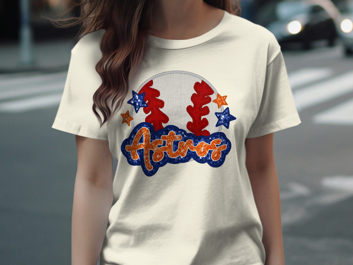 JPD Clothing T-shirts Baseball Astros Team Spirit Graphic Great For Fans T-Shirt