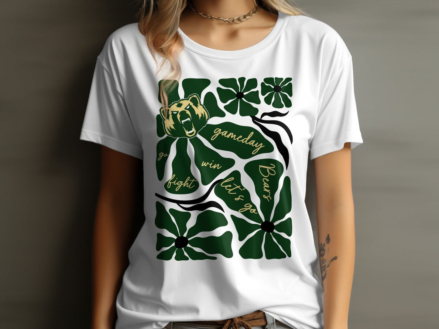 Jen Peete Designs Clothing T-shirts Bears Gameday Spirit T-Shirt