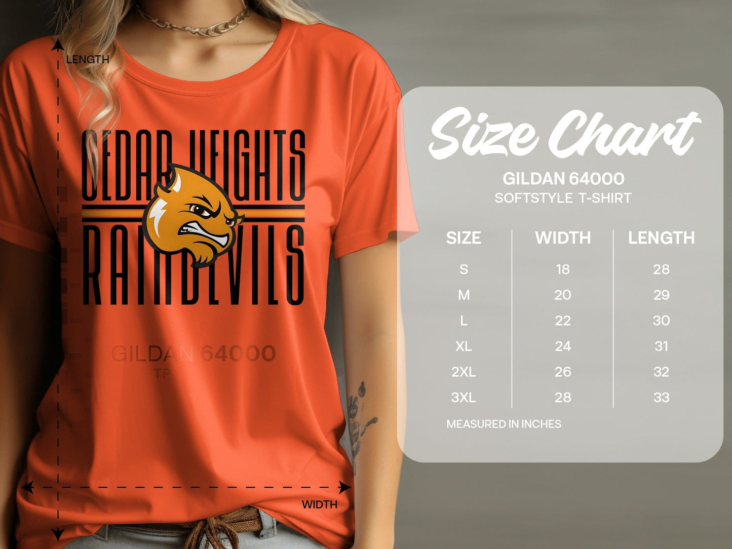Jen Peete Designs Clothing T-shirts Cedar Heights Raindevils Team Spirit T-Shirts