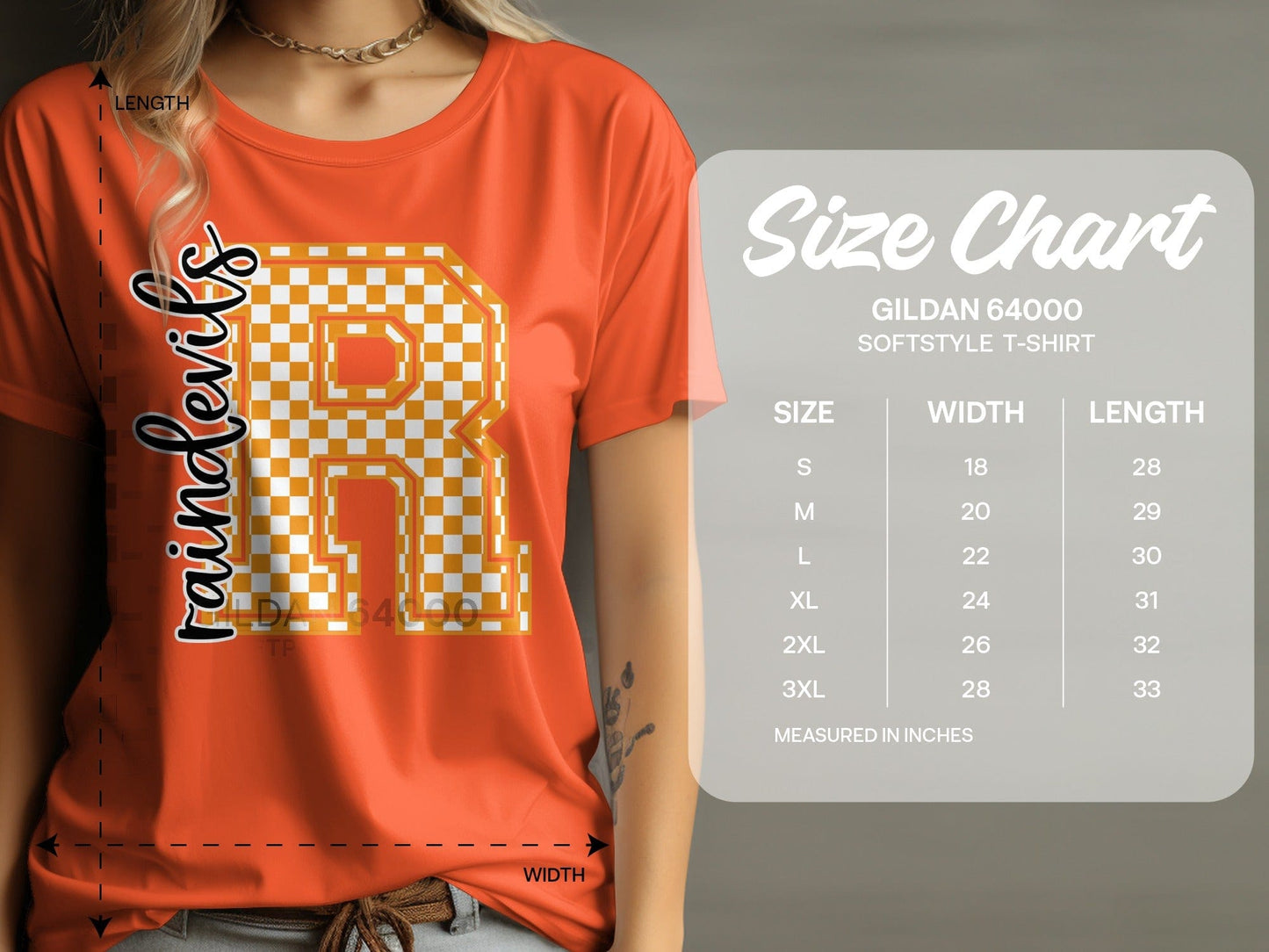 Jen Peete Designs Clothing T-shirts Checkered Raindevils Spirit Shirt