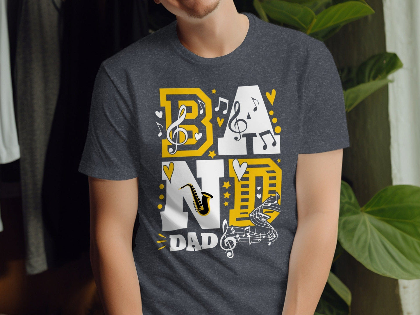 Jen Peete Designs Clothing T-shirts Customizable Band Dad T-Shirt