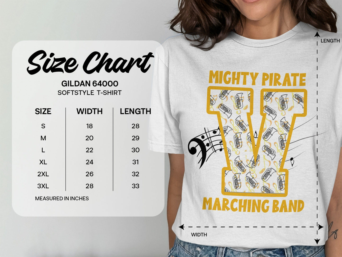 Jen Peete Designs Clothing T-shirts Customizable Marching Band T-shirt