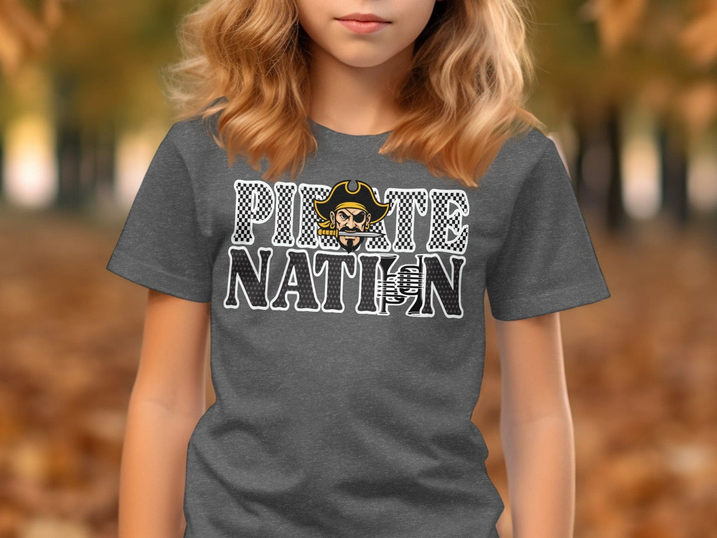 Jen Peete Designs Clothing T-shirts Customizable Pirate Nation Band Graphic T-Shirt