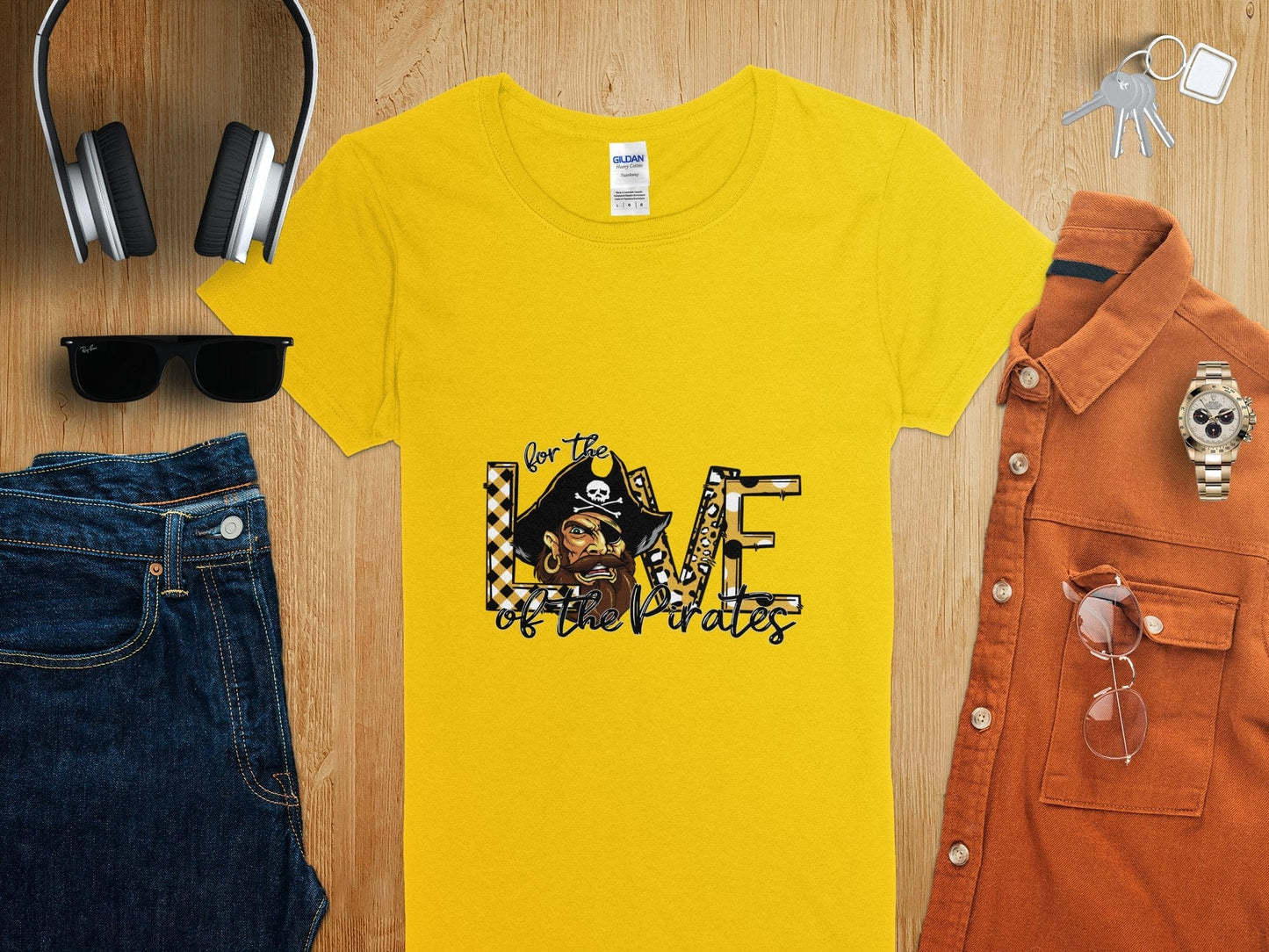 Jen Peete Designs Clothing T-shirts For The Love Of The Pirates Spirit Shirt