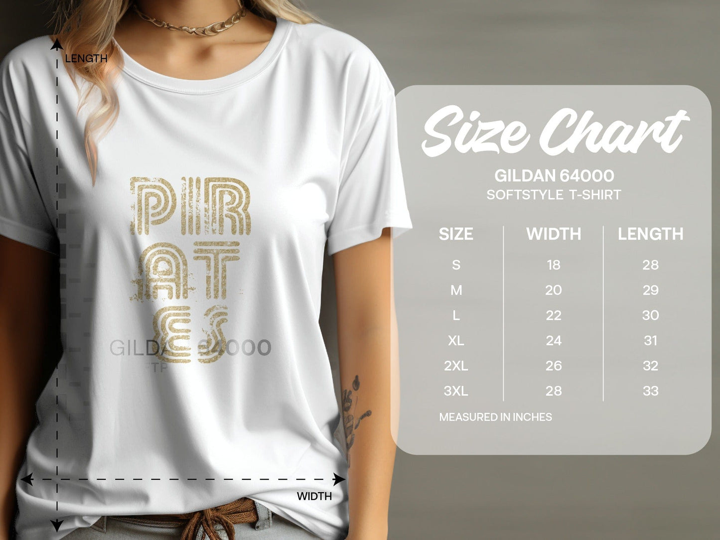 Jen Peete Designs Clothing T-shirts Gold Distressed Pirates Spirit Shirt