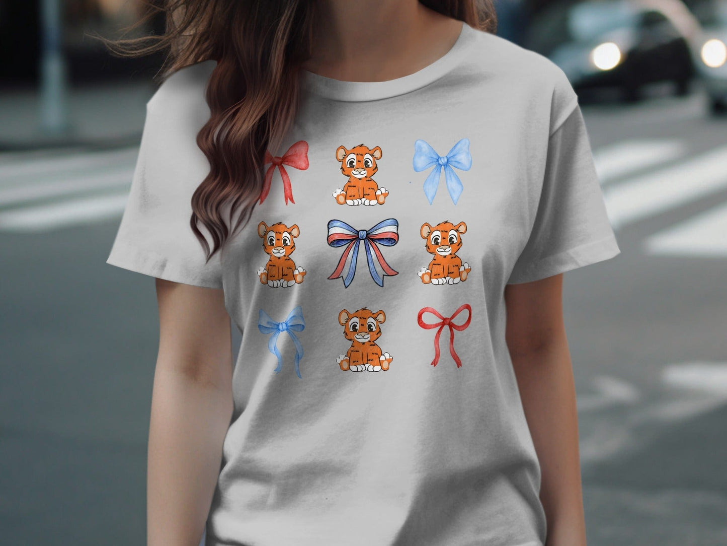 Jen Peete Designs Clothing T-shirts Harmony School Tiger Mascot Croquette T-Shirt
