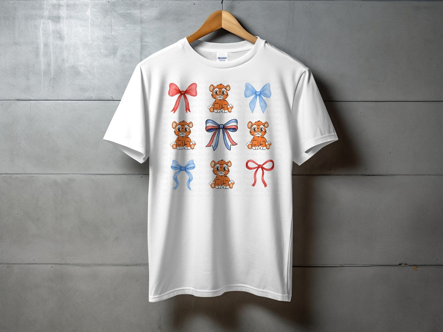 Jen Peete Designs Clothing T-shirts Harmony School Tiger Mascot Croquette T-Shirt
