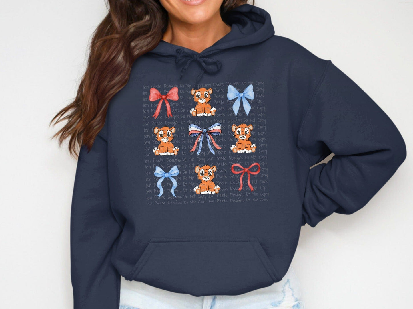 Jen Peete Designs Clothing T-shirts Harmony School Tiger Mascot Croquette T-Shirt