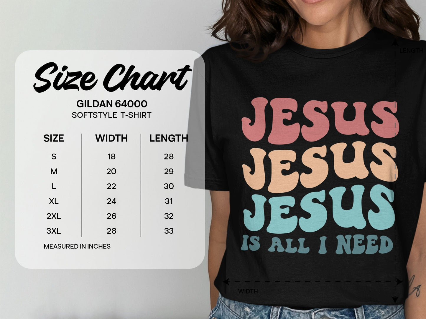 Jen Peete Designs Clothing T-shirts Jesus Is All I Need T-Shirts