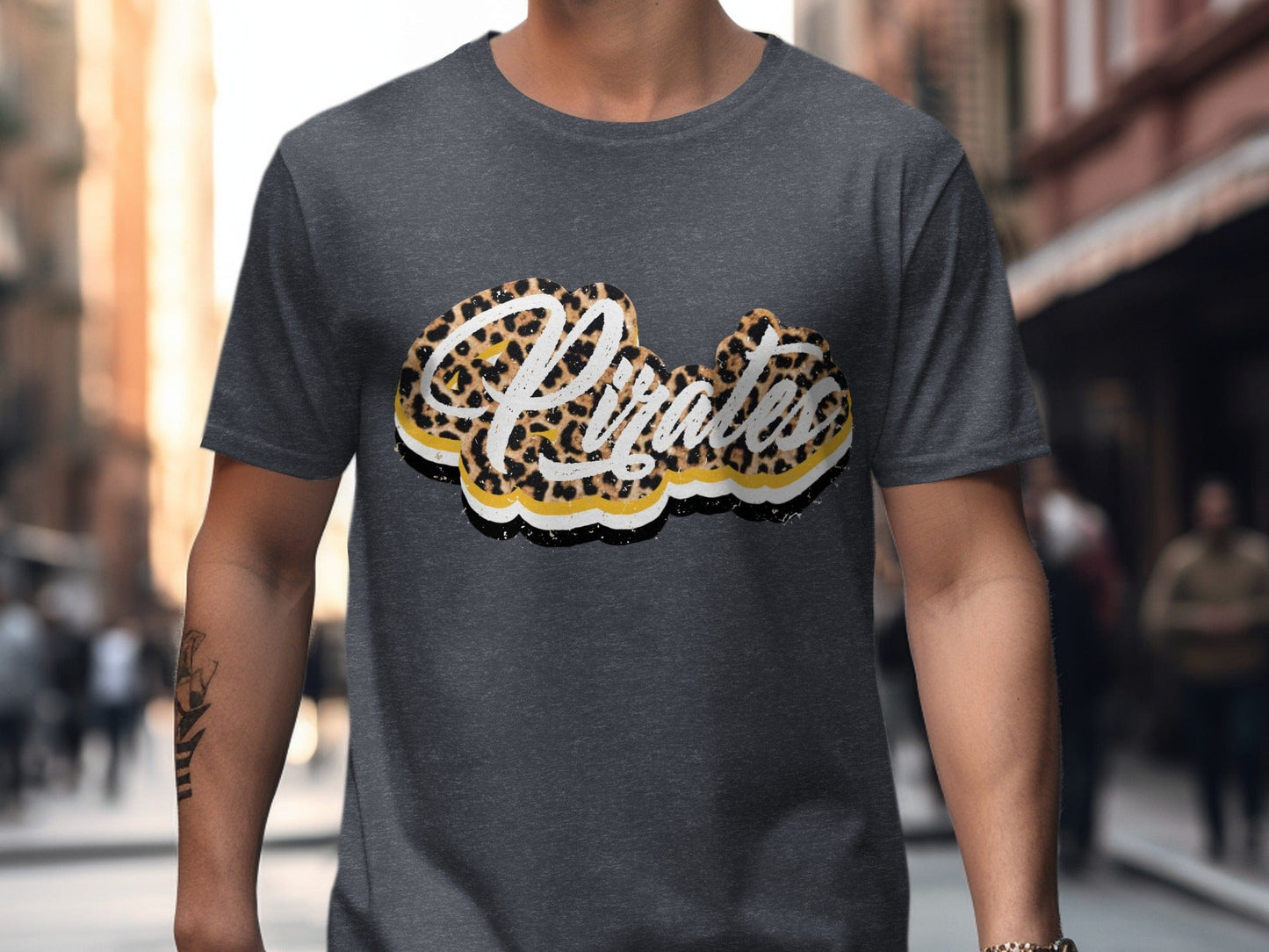 Jen Peete Designs Clothing T-shirts Leopard Pirates Graphic Spirit Shirt
