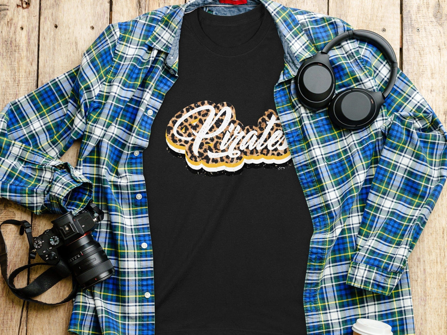 Jen Peete Designs Clothing T-shirts Leopard Pirates Graphic Spirit Shirt