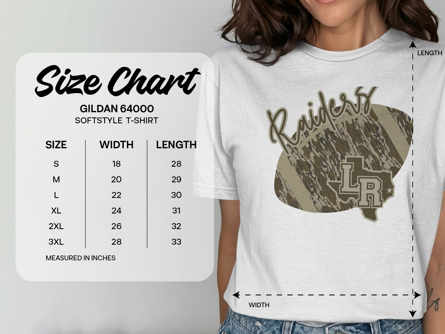 Jen Peete Designs Clothing T-shirts Lumberton Raiders Camouflage Football Graphic T-Shirt