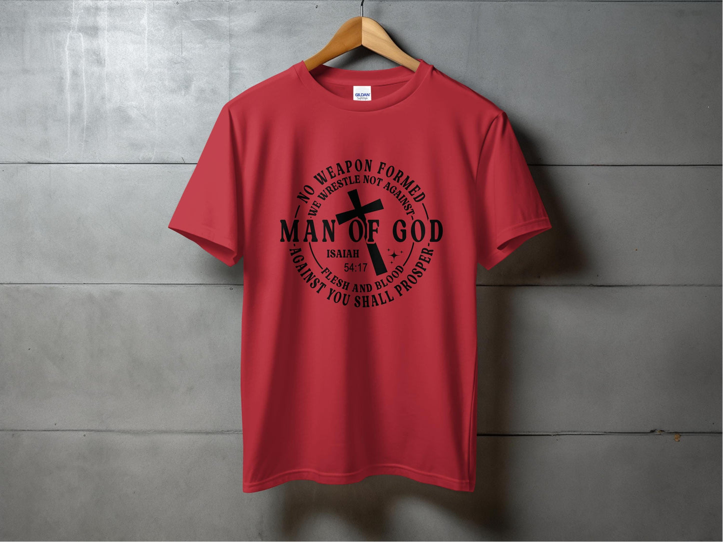 Jen Peete Designs Clothing T-shirts Man Of God Statement T-Shirts