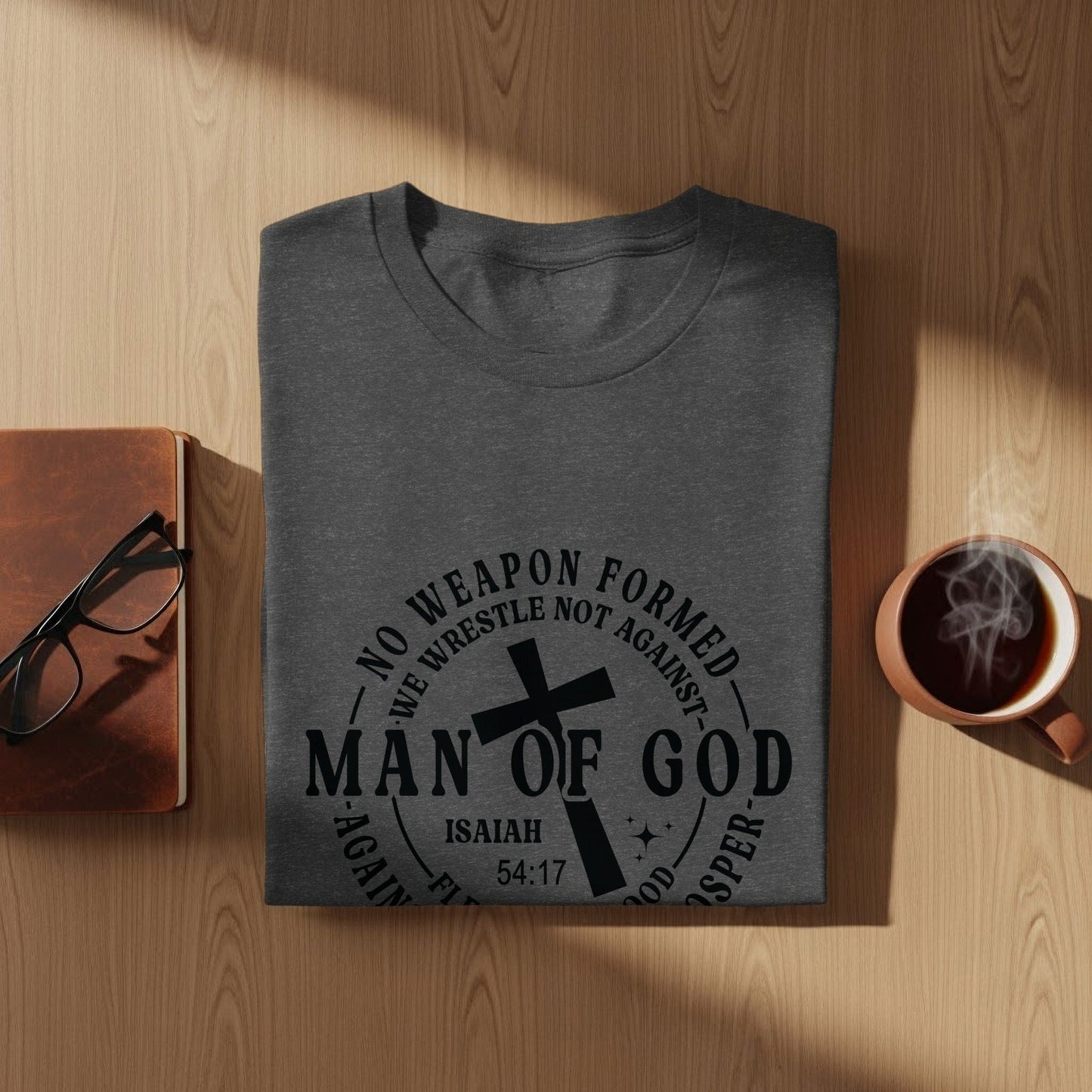 Jen Peete Designs Clothing T-shirts Man Of God Statement T-Shirts