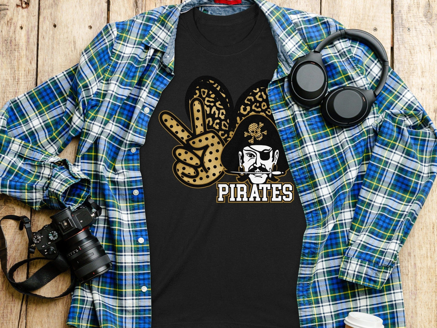 Jen Peete Designs Clothing T-shirts Peace, Love Pirates Spirit Shirt