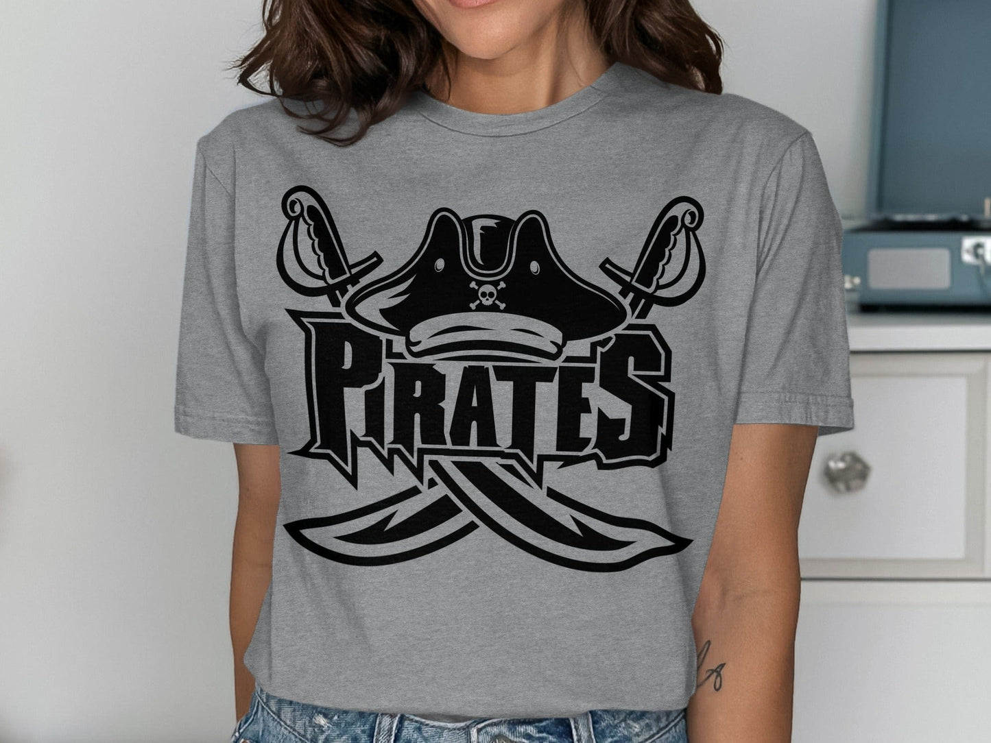 Jen Peete Designs Clothing T-shirts Pirate Graphic Design T-Shirt