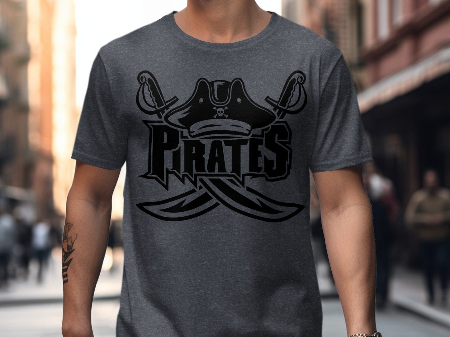 Jen Peete Designs Clothing T-shirts Pirate Graphic Design T-Shirt