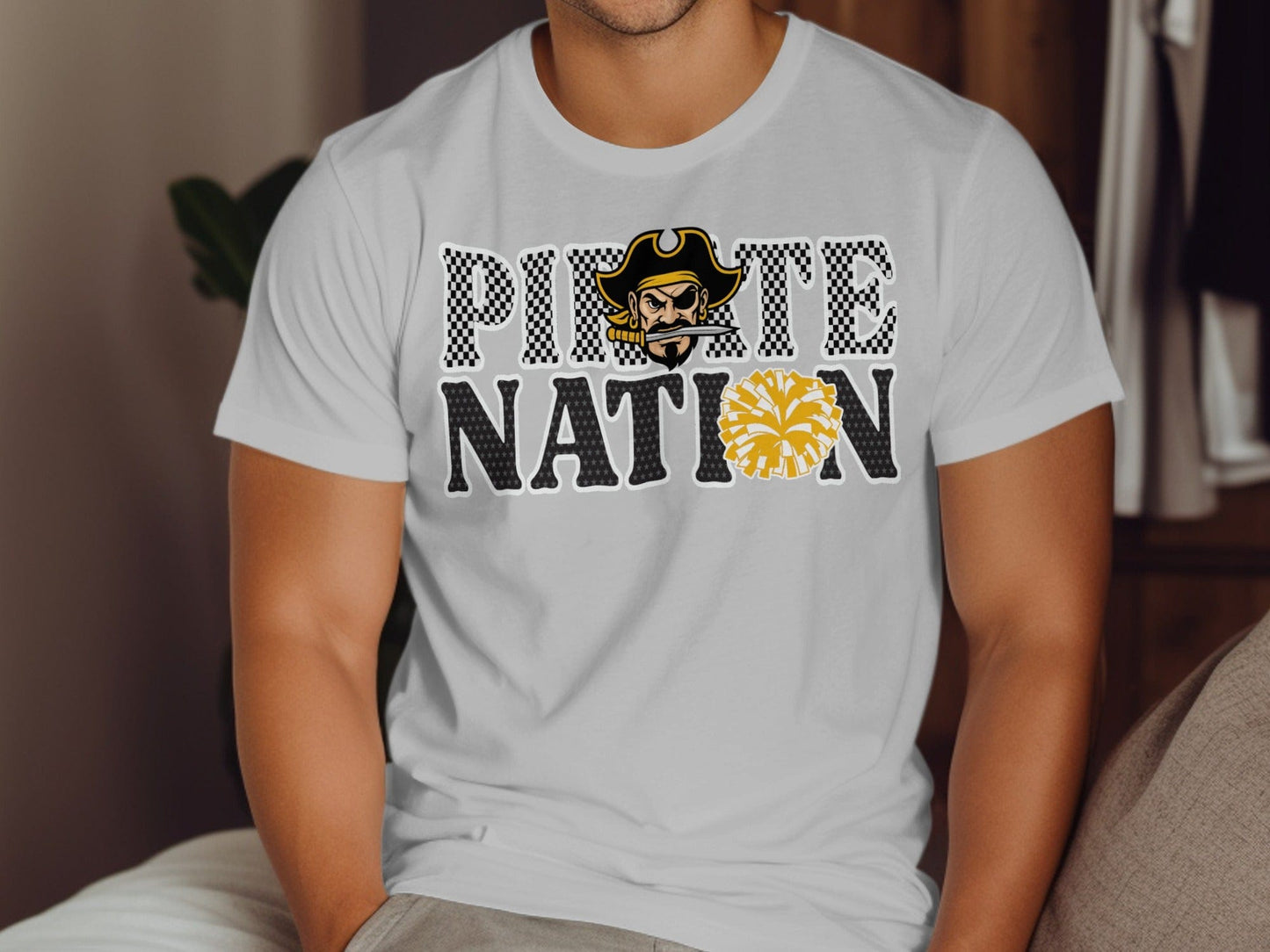 Jen Peete Designs Clothing T-shirts Pirate Nation Cheer Graphic T-Shirt