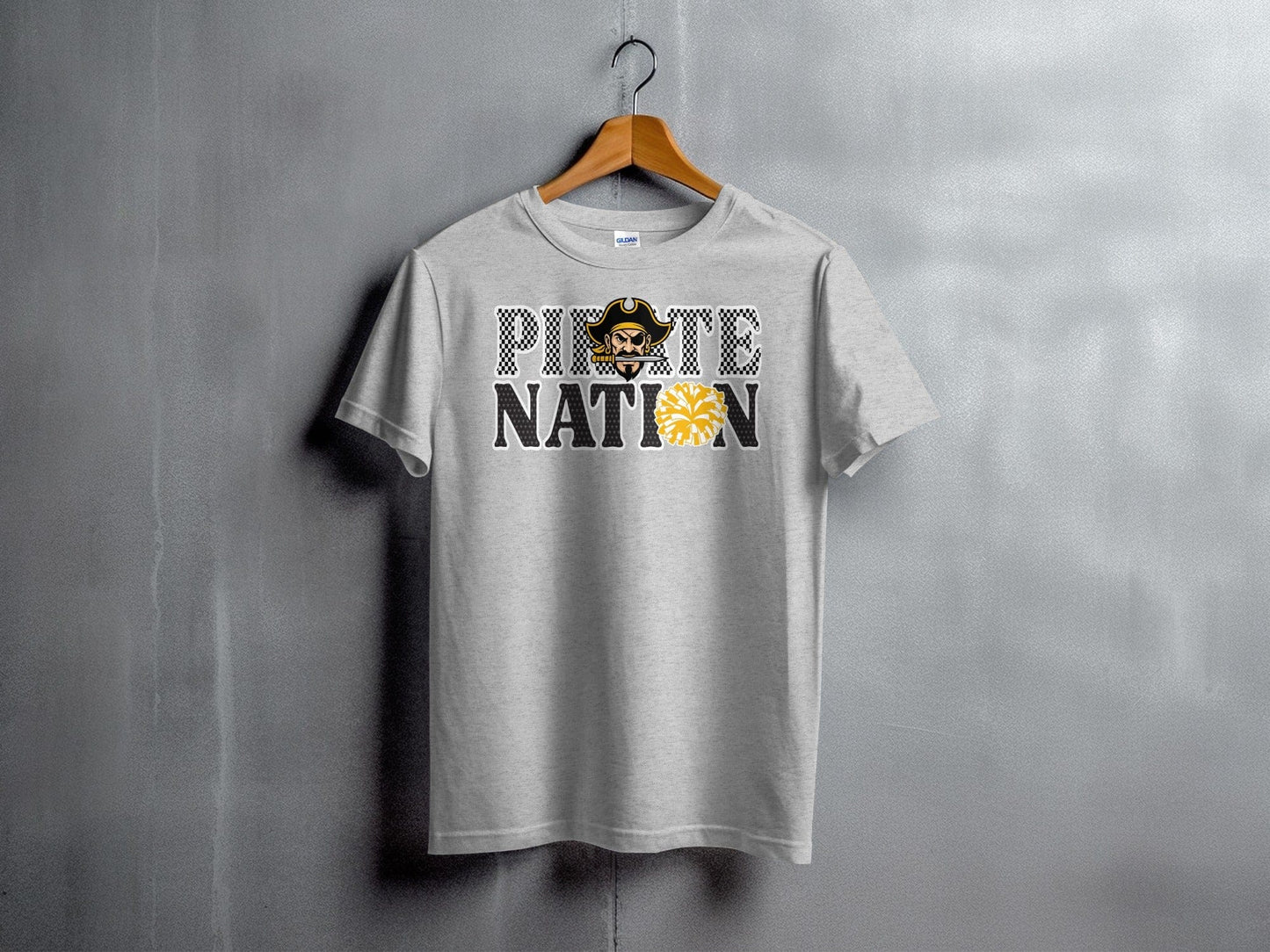 Jen Peete Designs Clothing T-shirts Pirate Nation Cheer Graphic T-Shirt