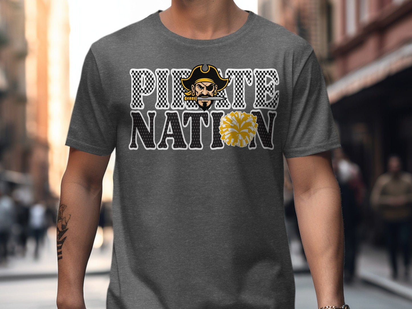 Jen Peete Designs Clothing T-shirts Pirate Nation Cheer Graphic T-Shirt