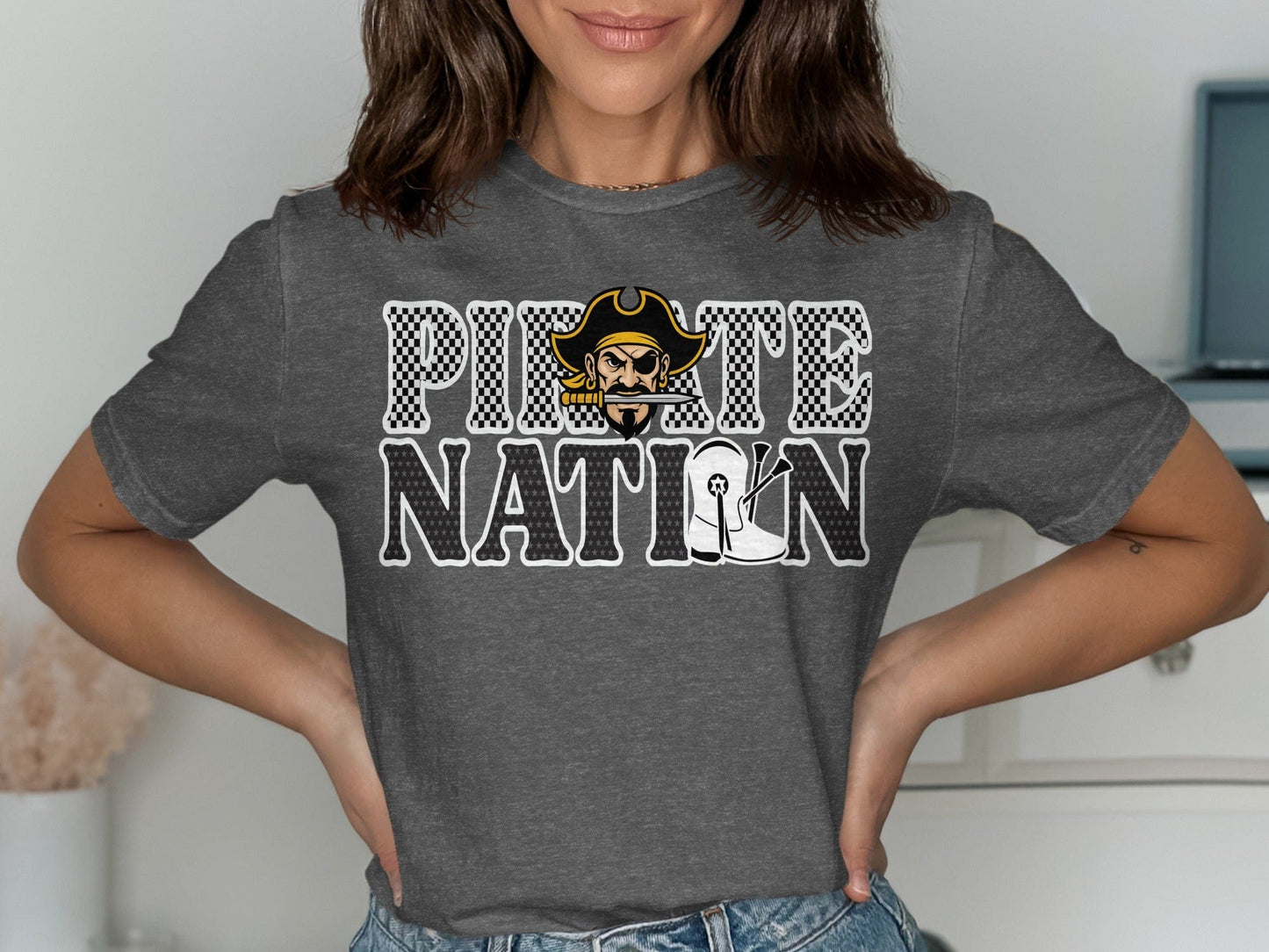 Jen Peete Designs Clothing T-shirts Pirate Nation Twiller Graphic T-Shirt
