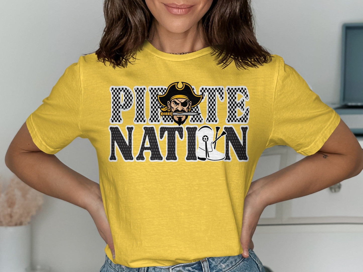 Jen Peete Designs Clothing T-shirts Pirate Nation Twiller Graphic T-Shirt