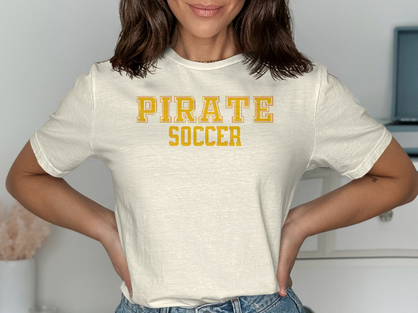 Jen Peete Designs Clothing T-shirts Pirate Soccer Graphic T-Shirt