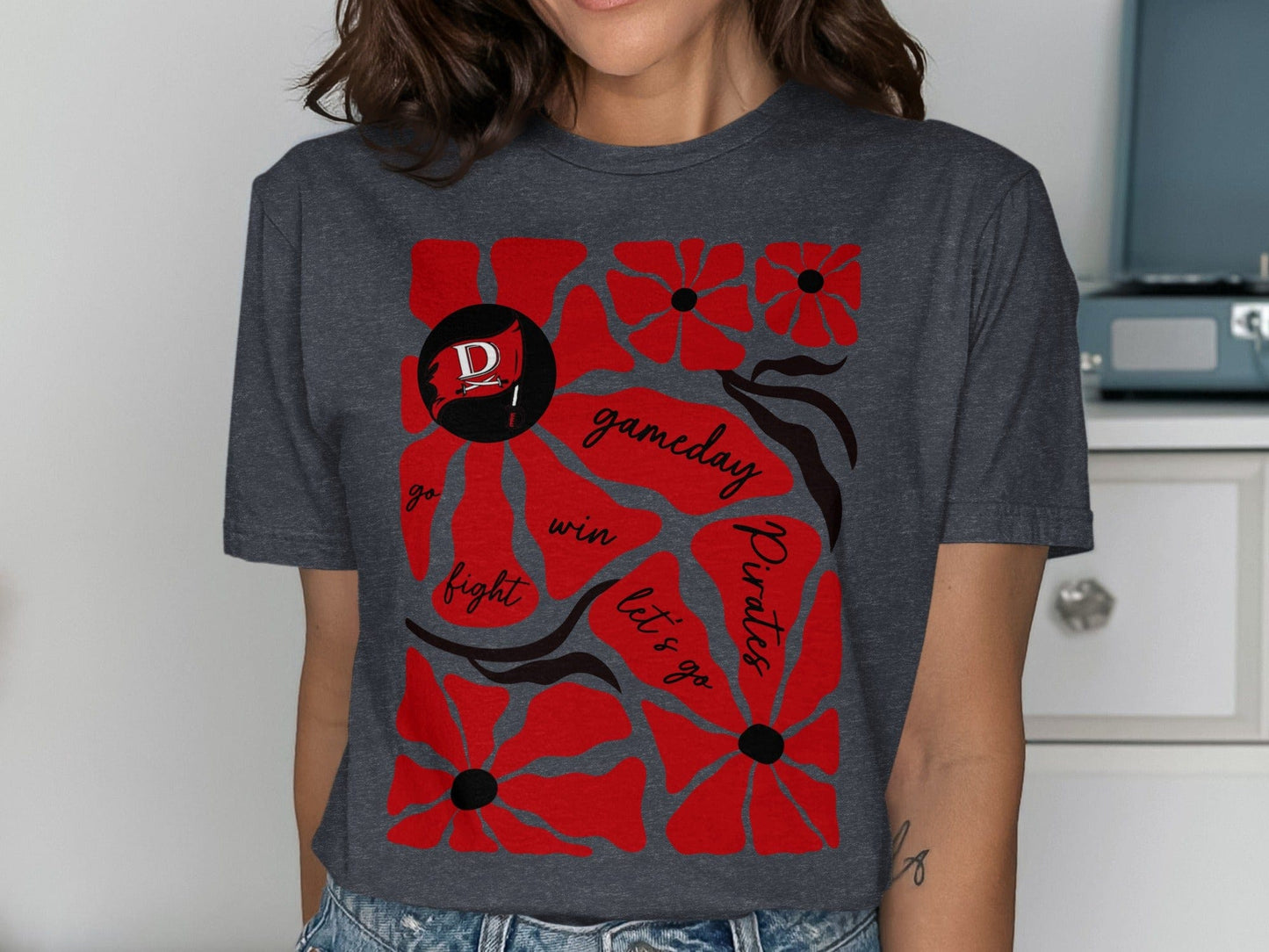 Jen Peete Designs Clothing T-shirts Pirates Gameday T-Shirt