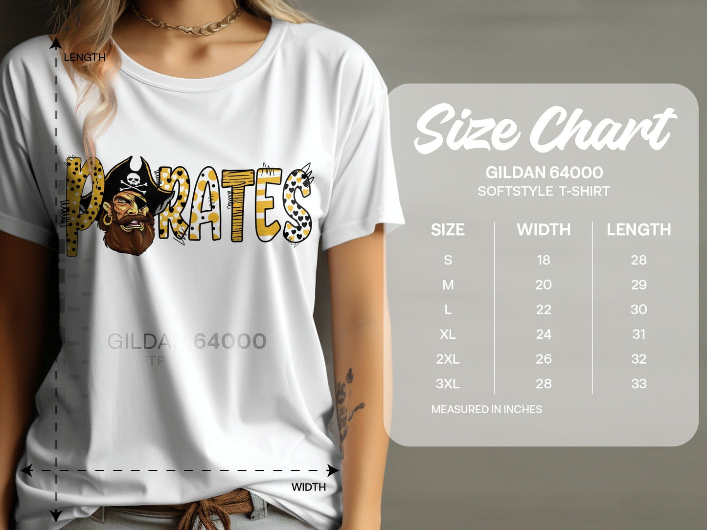 Jen Peete Designs Clothing T-shirts Pirates Graphic T-Shirt