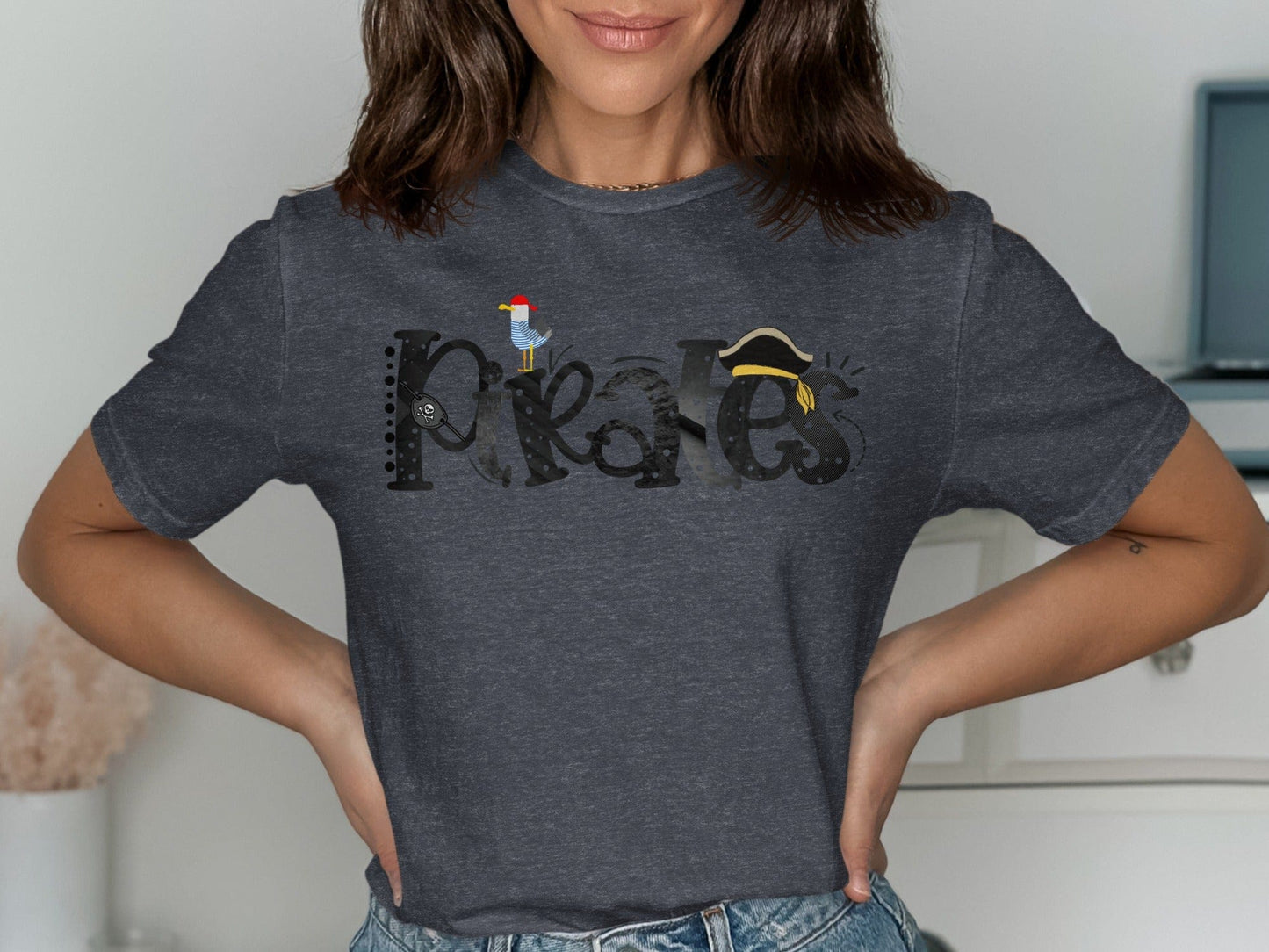 Jen Peete Designs Clothing T-shirts Pirates Illustration Spirit Shirt