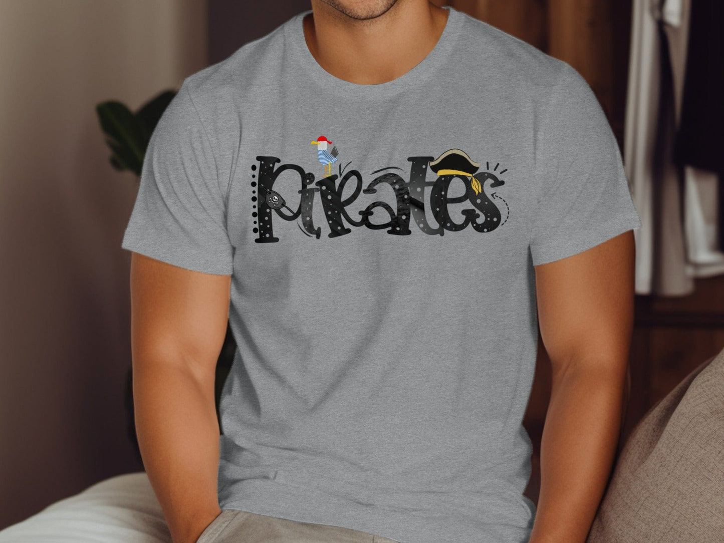 Jen Peete Designs Clothing T-shirts Pirates Illustration Spirit Shirt