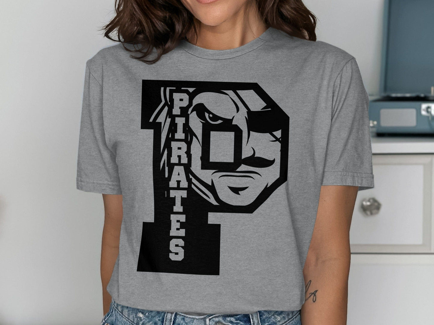 Jen Peete Designs Clothing T-shirts Pirates Initial P Graphic T-Shirts