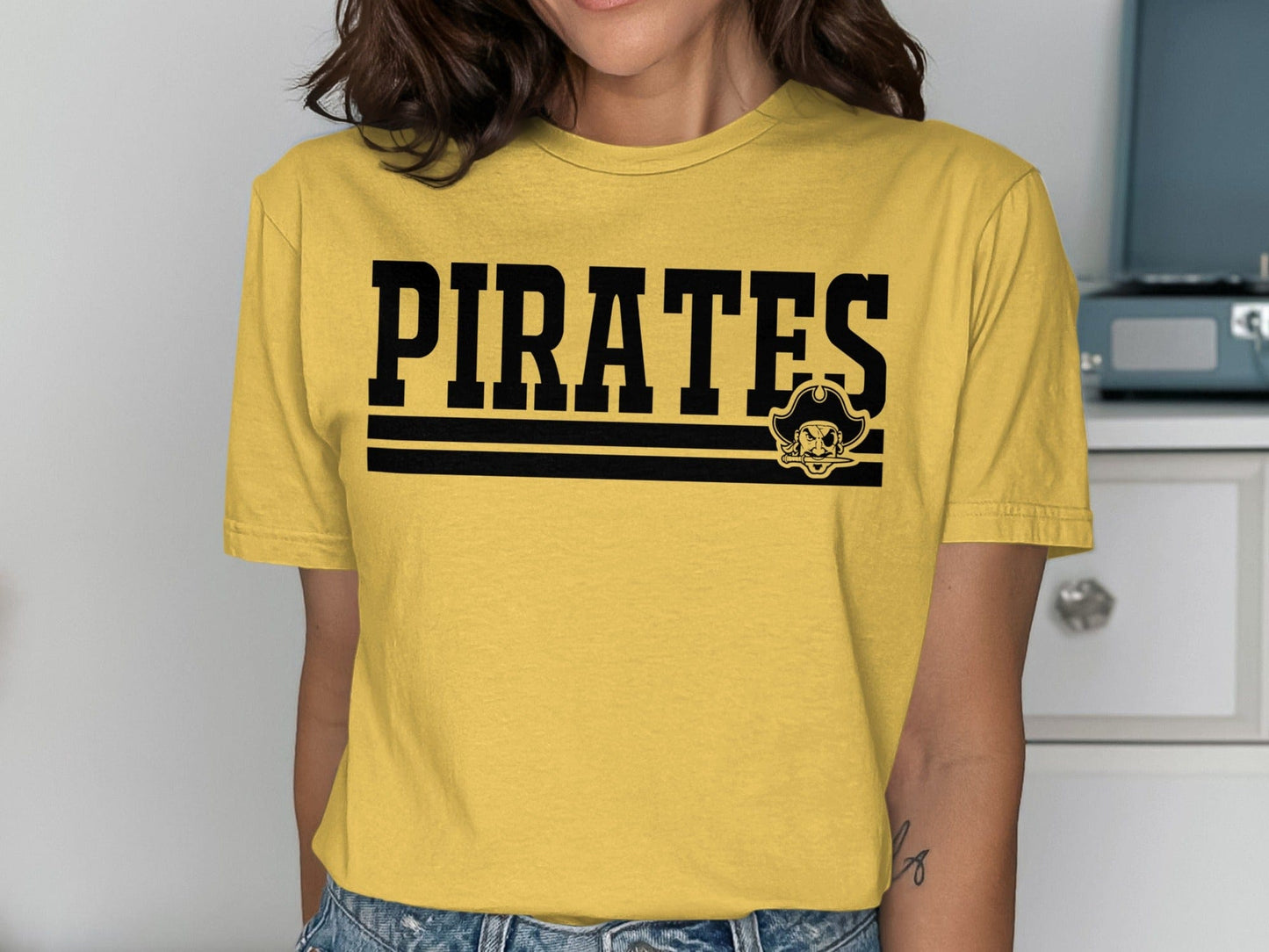 Jen Peete Designs Clothing T-shirts Pirates Logo Graphic T-Shirt
